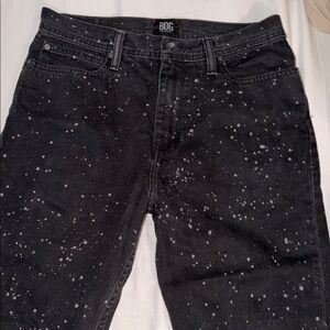 BDG Dark Gray Splatter jeans